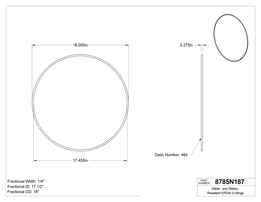 Technical drawing - 8785N187
